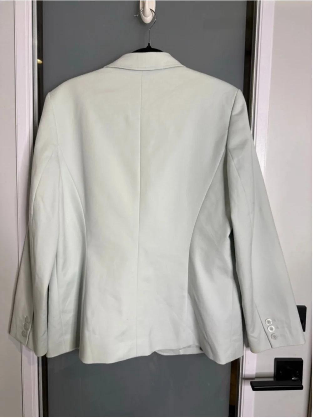 Talbots Petite Stretch Light Green Blazer 14P - Picture 6 of 9